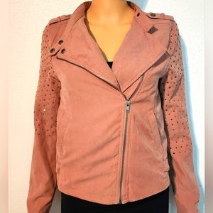 Gold Studded Pink Jacket